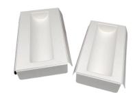 White Color Sustainable Sugarcane fibre Tray EcoPack Accessories Biodegradable And Can Be Composted After With Custom Branding