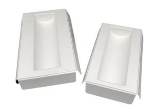White Color Sustainable Sugarcane fibre Tray EcoPack Accessories Biodegradable
