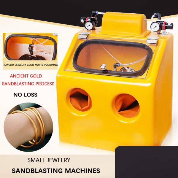 220V Antique Gold And Silver Sandblasting Machine Frosted Glass