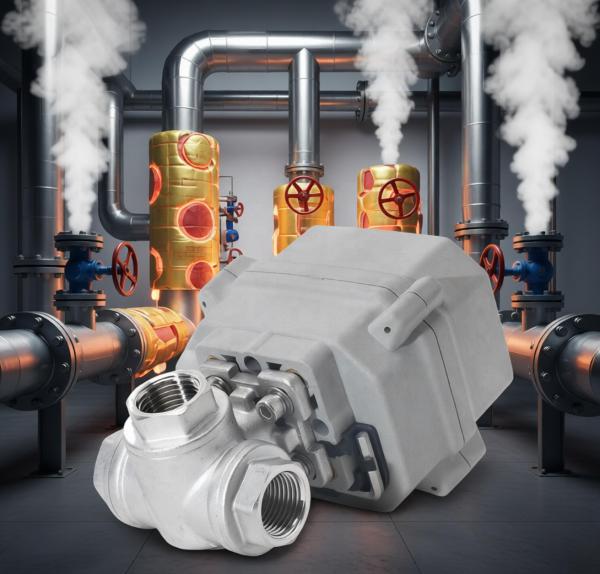 Etrany 1/2in NPT SS304 3Way L Port 2 Wires Normally Closed DC12v with Manual Override water Control Regulation