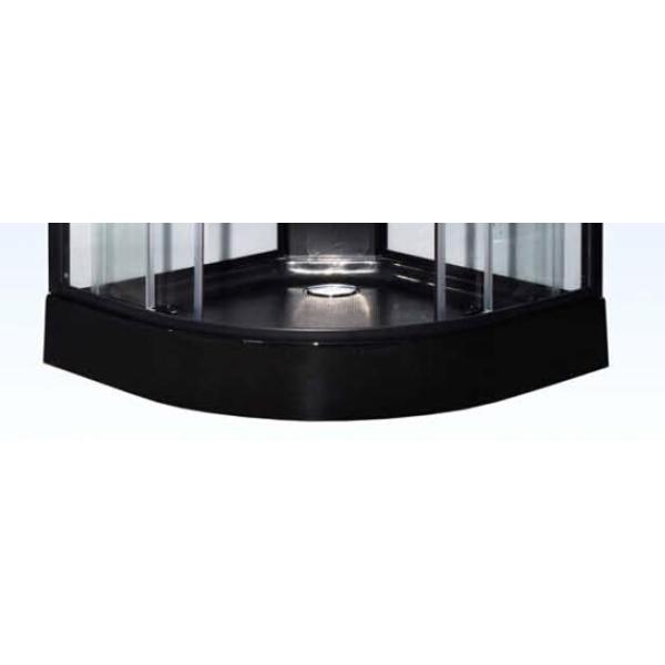 Удобные шкафы ливня угла черноты комфорта для торговых центров большого диапазона