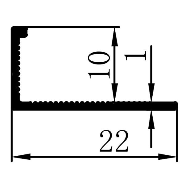 10mm Aluminium Tile Trim , L Shaped Aluminum Trim Ceramic Protection