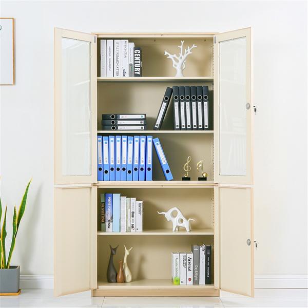 Office Glass Door Document ODM Lockable Filing Cabinets