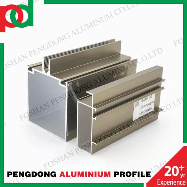 Aluminum Alloy 6063 Casement Window Profiles Powder Coated Aluminum Extrusions