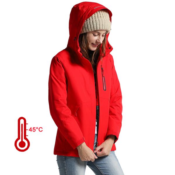 Outdoor Electric Heated Jacket Waterproof Winter Sport Three In One Men Ski Jacket