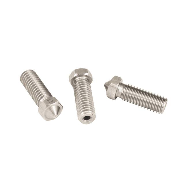 Stainless Steel E3D 0.2 Mm 3d Printer Nozzle M6 External Thread