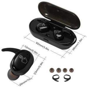 Son stéréo sans fil 350 MAH Battery d'Écouteurs de jeu noir 4 heures jouant le