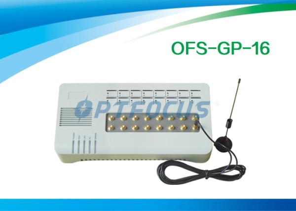 H.323 16 Channel SIP VOIP GSM Gateway White 500g 1 lb with Internal Attenna