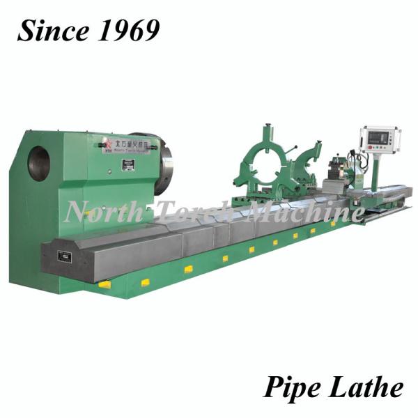 Durable Pipe Threading Lathe , Cnc Metal Lathe Intelligent Control System