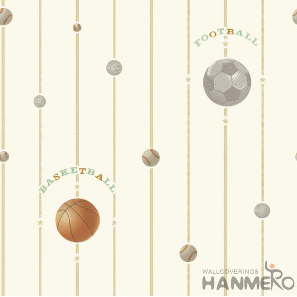 Best Selling Football Design Walllpaper Modern Chinese Manufacturer PVC Kids Room