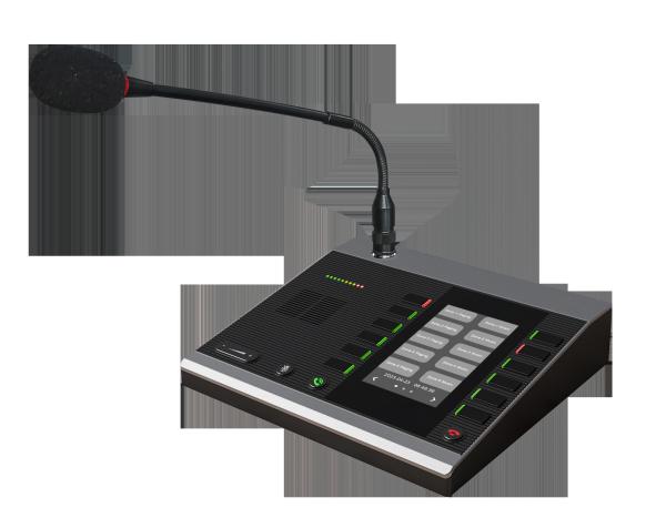 SIP Based PoE M100 Dispatch Microphone Console for Intercom