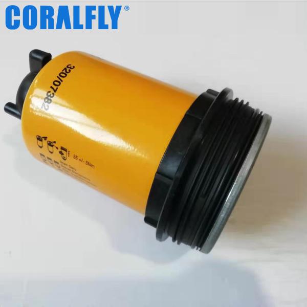 Filtro de combustível 320 do OEM JCB do filtro de combustível de 07382 caminhões
