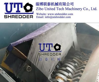 bulky garbage, low noise automatic waste furniture shredder/ sofa shredder/ sofa crusher/ with PLC control