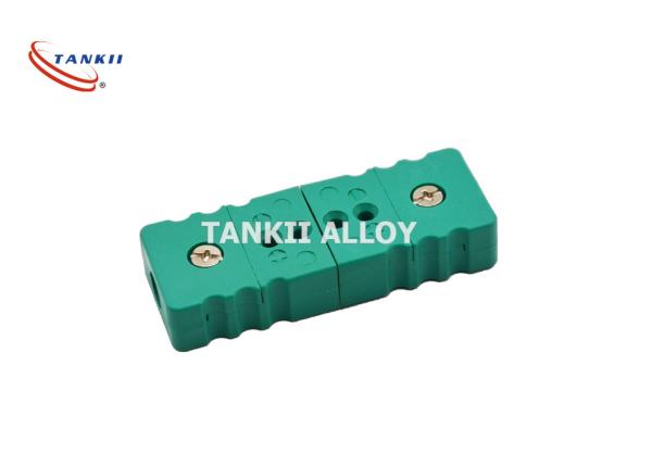 Tipo conector de par termoelétrico fêmea masculino 15A da cor verde de K
