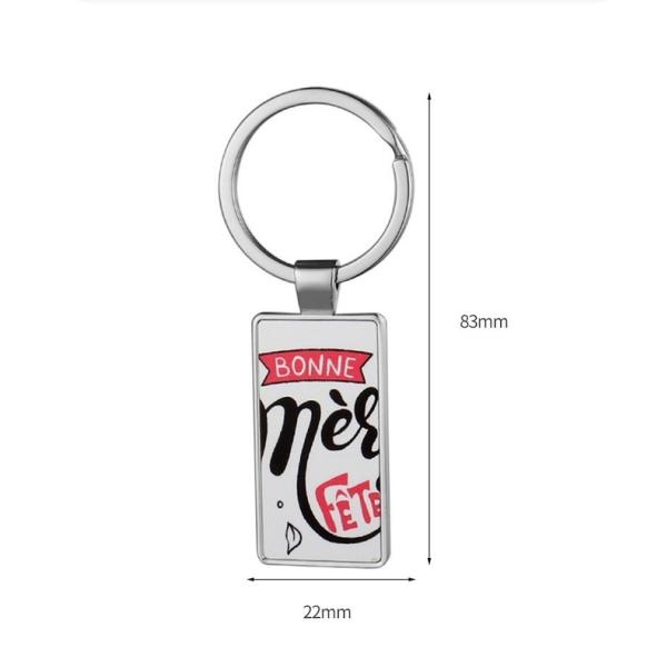 Metal Sublimation Blank Keychains Promotional Items With Logo Personalized Keychains