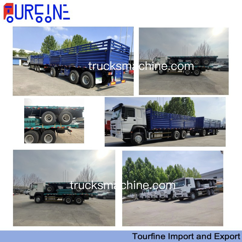 30 Ton 3 Axle Drawbar Cargo Full Trailer for Commercial Freight Transport
