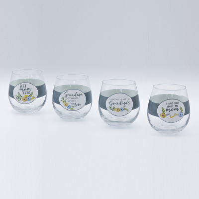 Wine Glass Custom Mother's Day Cup With Decal Fired 480ml For Souvenir Wholesale Shop