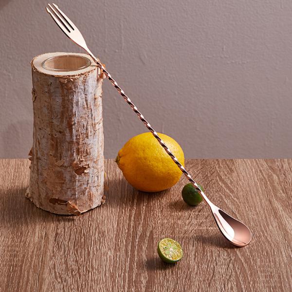 Food Grade Stainless Steel Barware Cocktail Mixing Spoon For Bartending