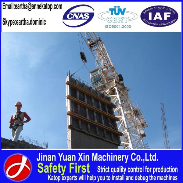 40m building tower crane 6010 with 1~8t lift capacity CE approved