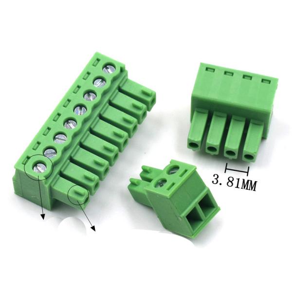 3.81mm Pitch PCB Plug-in Screw Terminal Blocks Plug + Straight Pin Header