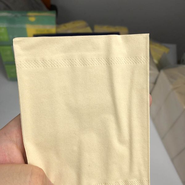 High quality Home office Unbleached bamboo pulp soft 2ply rectangular facial tissue