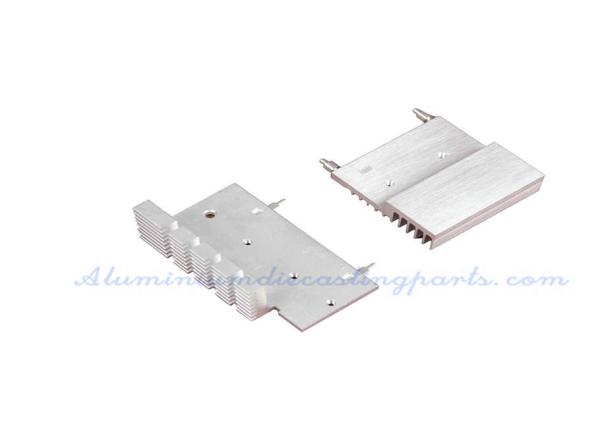 Silver Anodize Extruded Aluminum Heat Sink For UPS