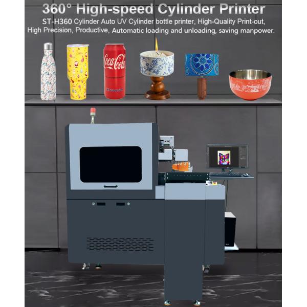 Windows 7/8/10 Operating System Cylinder UV Printer For 300kg Objects And 300mm Printing Size