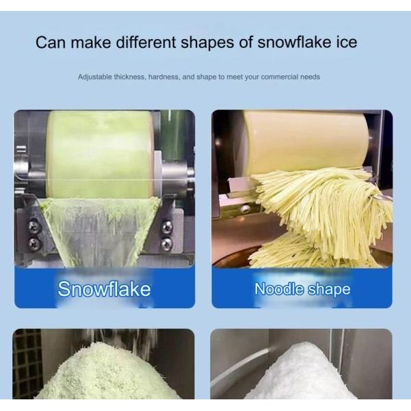 18.5 KG Commercial Snowflake Ice Maker Machine with 60/160kg Production Capacity