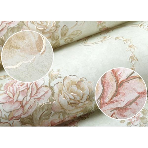 Removable Moisture proof Country Style Wallpaper for Bedroom / TV Background