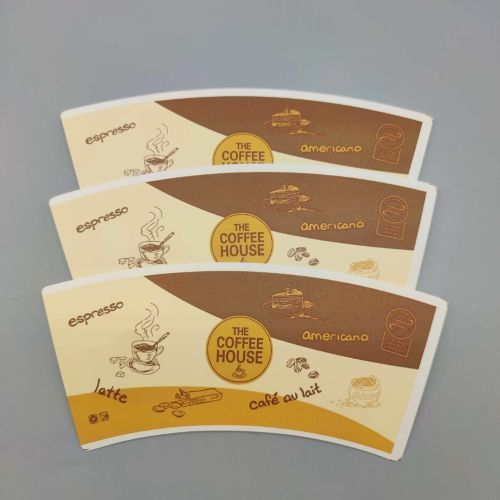 PE coated paper cup fan for  disposable hot coffee and cold beverage paper cup
