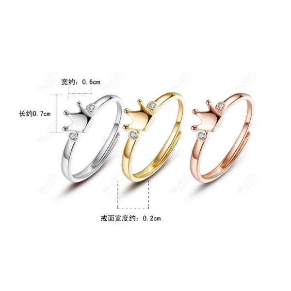 Minimalist fashion women S925 Silver Ring