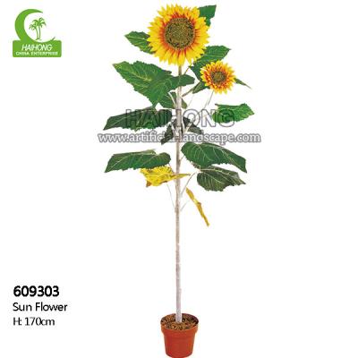 Fogo - flores artificiais do toque real da altura do retardador 170cm para a decoração do escritório