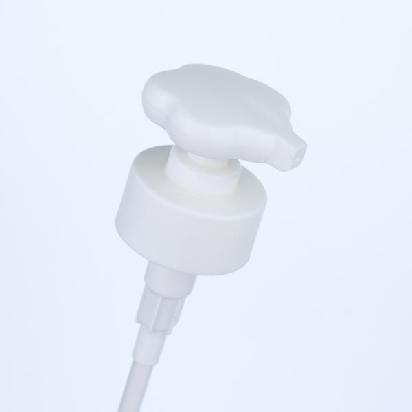 28/400 White Flower Shape  Lotion Pump Head for Shower Gel Bottles and Shampoo Bottles for Bathing Skincare and Haircare