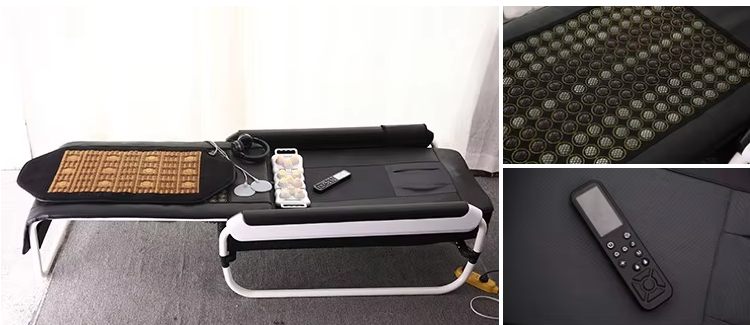 Healax Master V4 Body Acupressure Thermal Infrared Heating Therapy Jade Hot Stone Massage Bed
