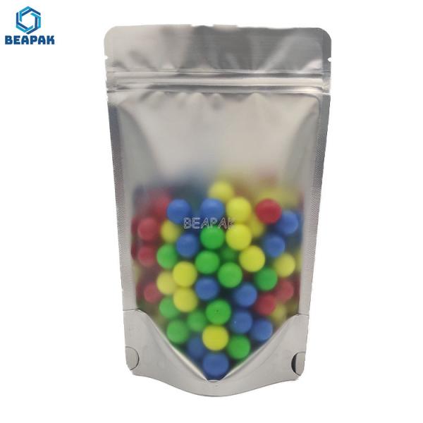 Mylar clair stratifié tiennent des sacs de contrat d'actions de 16 onces