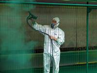 Displace Racks Fluid Bed Powder Coating , 60% Gloss Ral 2009 Powder Coat