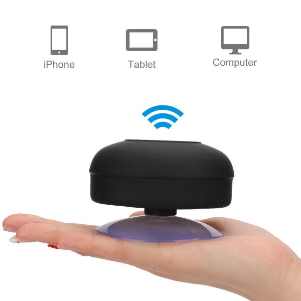 300mAh IP34 Sucker Waterproof Bluetooth Speaker Wireless For Outdoor
