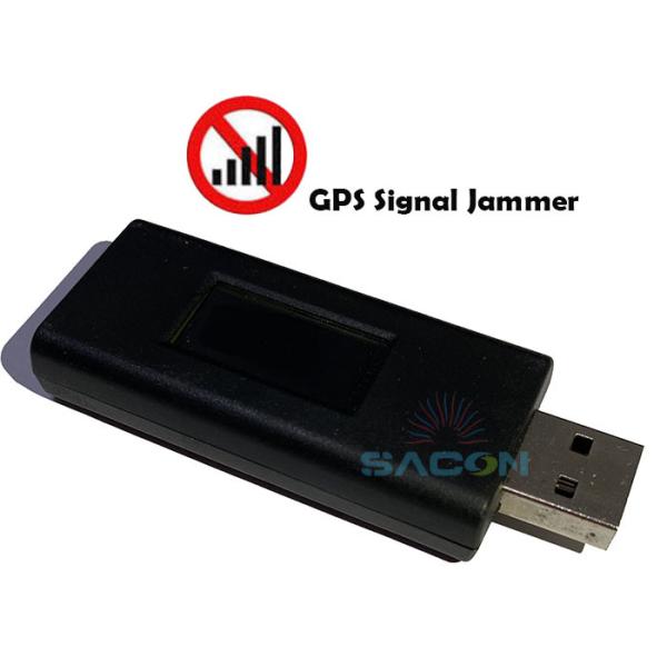 USB Disk GPS Jammer with LED Display and 15m Range Compact Size Signal Blocker