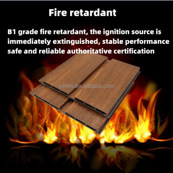 Ширина 200 мм WPC без краски Большие стеновые доски для бамбуковых деревянных стеновых панелей