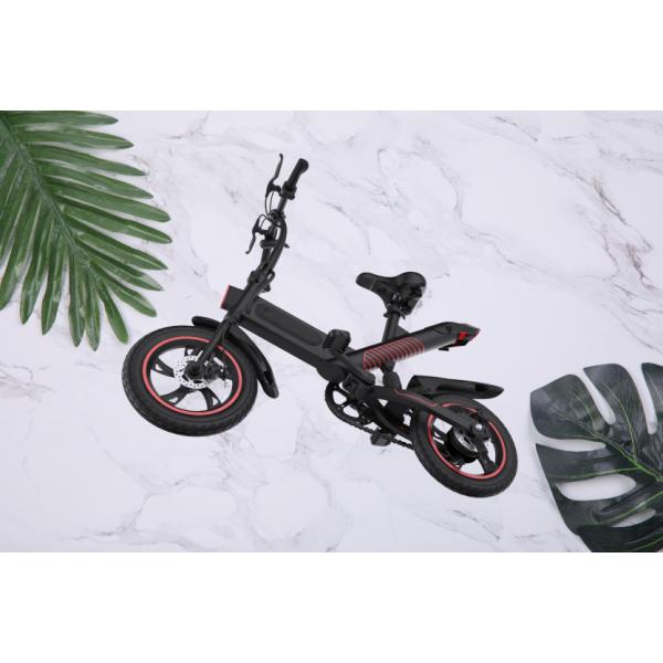 Portable Folding Electric Bicycle36V Lithium Battery Powered Simple Style And Economical
