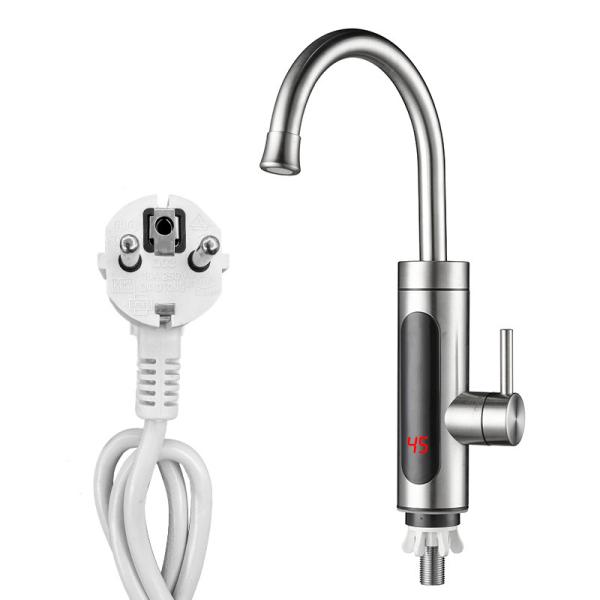 Kitchen Instant Electric Water Heater Tap 304 Stainless Steel Material 3s Fast Heating