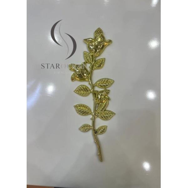 Plastic Rose Coffin Ornaments , Coffin Fittings For Coffin Lid Decoration PF13