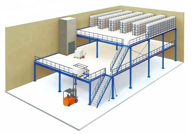 Warehouse Mezzanine Multi Layer Steel Mezzanine Storage Platform 1500kg/M2