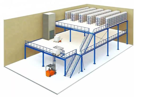 Warehouse Mezzanine Multi Layer Steel Mezzanine Storage Platform 1500kg/M2