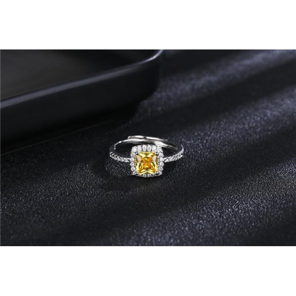 AAA CZs Sterling Silver Diamond Engagement Rings For Women