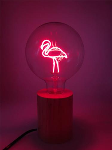 400lm Glass E27 G125 EMC Flamingo Decorative Filament Bulb Globe