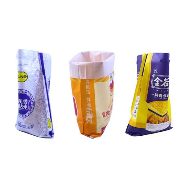 Bopp Laminated 25Kg PP Woven Packaging Bags , PP Sack For Rice