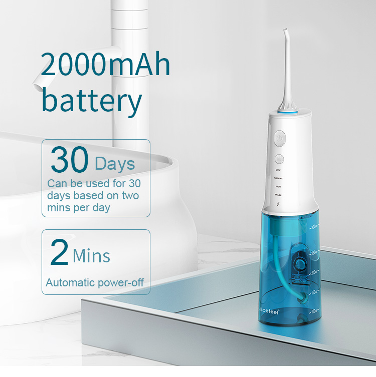 Батарея зубоврачебной заботы 2000mah привелась в действие водоструйное 30-100psi с соплами