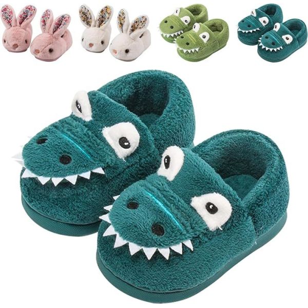 Animal Shape Kids Indoor Slippers , Childrens Warm Slippers Custom Colors And Sizes