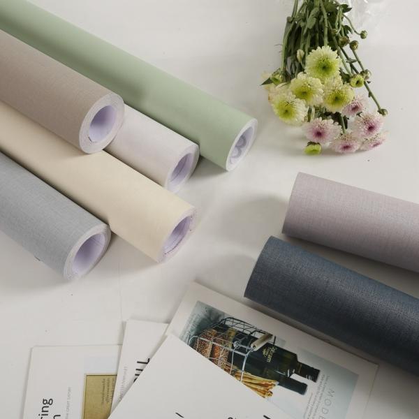 Pure Color Self Adhesive Wallpaper for Wardrobe Renovation Waterproof and Oil-proof Kitchen Contact Paper
